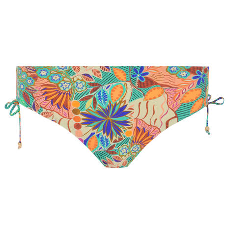 VERDISSIMA Bas de maillot de bain slip coulissant Modern Jungle Vert