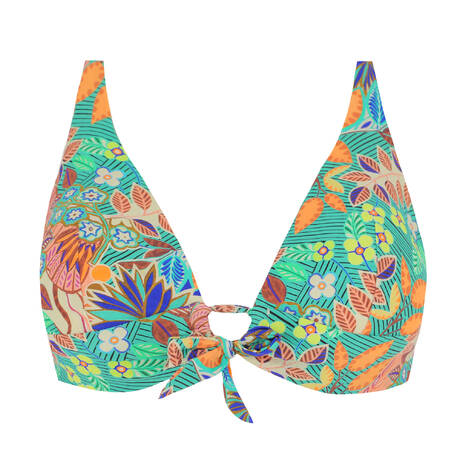 VERDISSIMA Triangle bikini top Modern Jungle Green