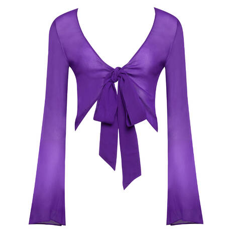 MAISON CLOSE Beach crop top Fever Purple