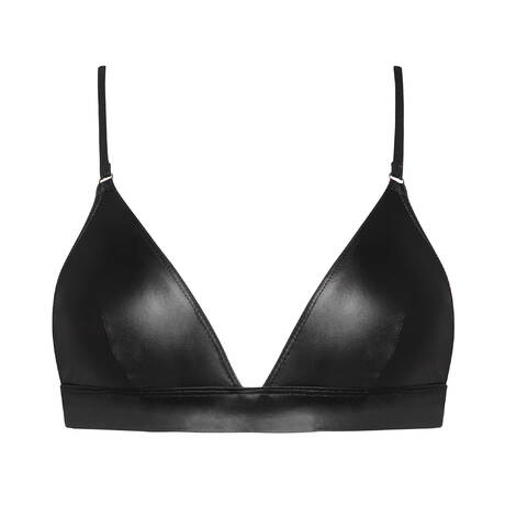 MAISON CLOSE Triangle bikini top Splash Black