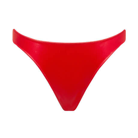 MAISON CLOSE Thong bikini bottom Splash Red