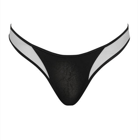 MAISON CLOSE Thong bikini bottom Minuit Black