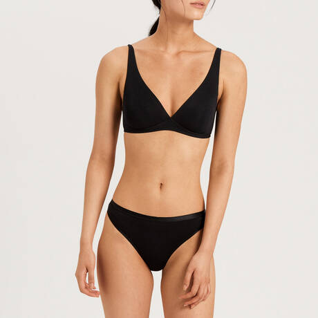 2 pieces set HANRO Cotton Sensation Black