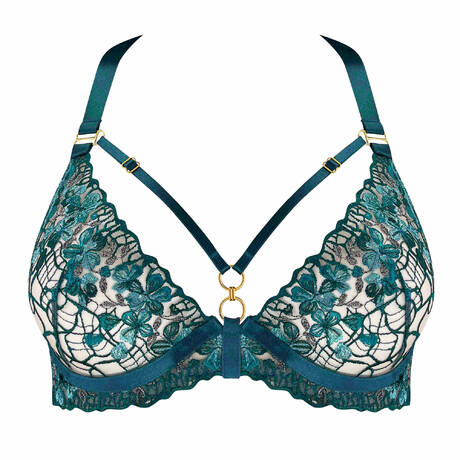 BORDELLE Underwire triangle bra Améla Teal