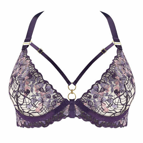 BORDELLE Underwire triangle bra Améla Deep Purple