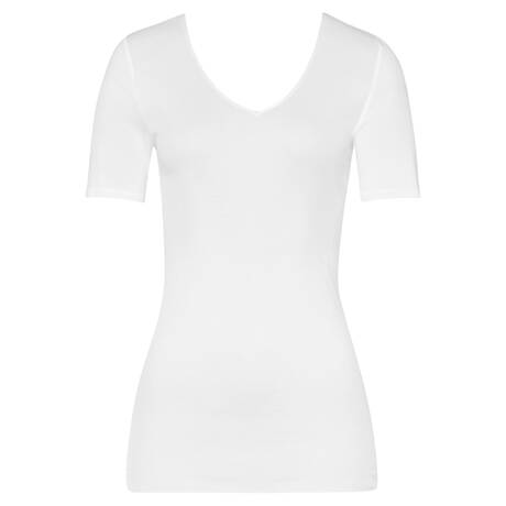 HANRO T-shirt en coton Cotton Seamless Blanc