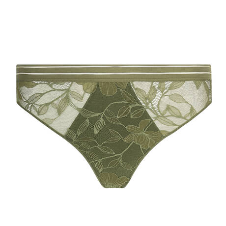 ANTIGEL Lace Tanga Dentelle Rebelle Vert Mousse