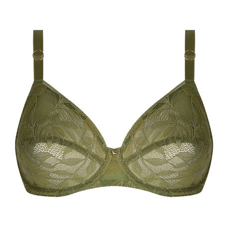 ANTIGEL Lace Underwire full-cup bra Dentelle Rebelle Vert Mousse