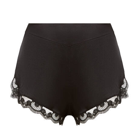 SIMONE PÉRÈLE Short de pyjama en soie Love Me Noir
