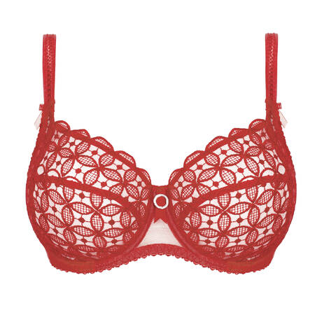 EMPREINTE Full-cup bra Romy Rouge Impérial