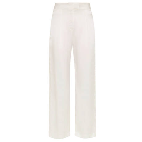 SIMONE PÉRÈLE Pantalon large de pyjama en soie Love Me Naturel