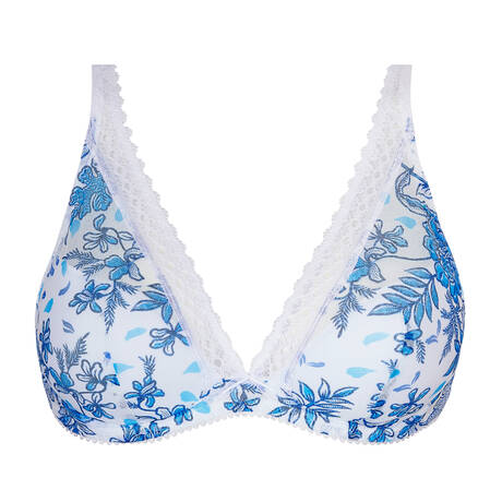 ANTIGEL Padded triangle bra Patio Fraicheur Bleu Azul