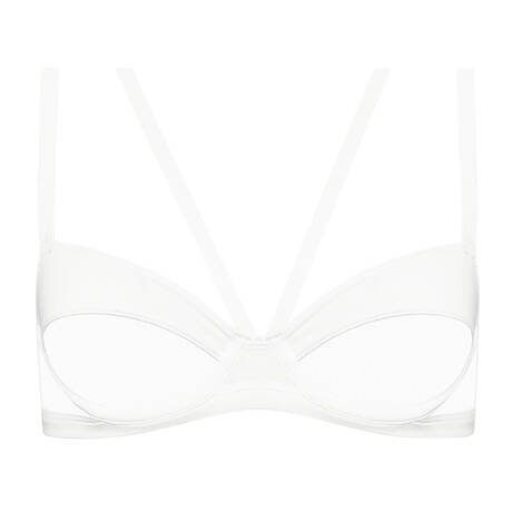 MAISON CLOSE Demi-cup bra Pure Tentation White