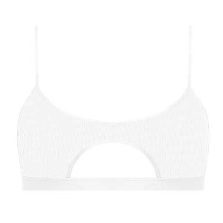 MAISON CLOSE Soutien-gorge sans armatures Pure Tentation Blanc