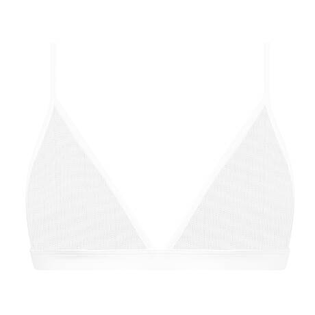 MAISON CLOSE Triangle bra Pure Tentation White