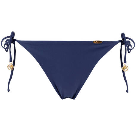 LULI FAMA Bas de maillot de bain slip brésilien lacets American Icon Navy