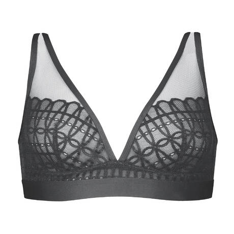 MEY Soutien-gorge sans armatures Poetry Temptation Thunder Grey