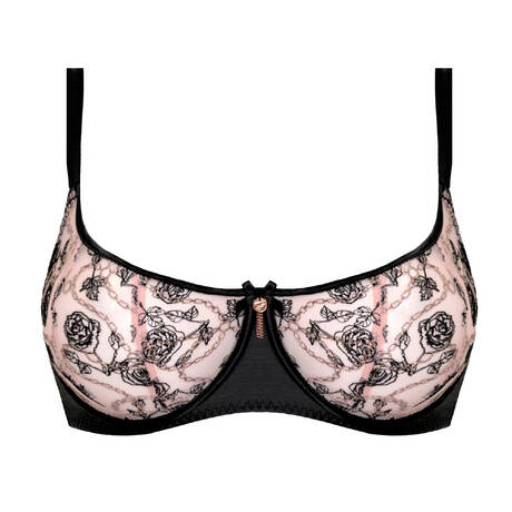 SCANTILLY Soutien-gorge corbeille Entwined Black/Blush