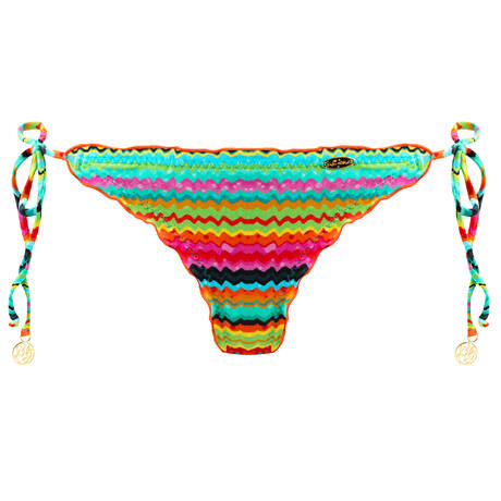 LULI FAMA Brazilian tie side bikini bottom Hola Verano Multicolor