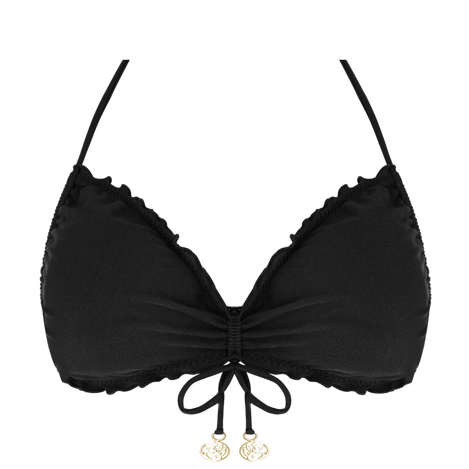 Luli Fama 2 pieces swimwear set Cosita Buena Black