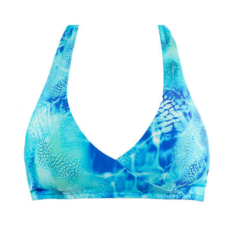 LULI FAMA Bralette bikini top Aqua Dreams Multicolor
