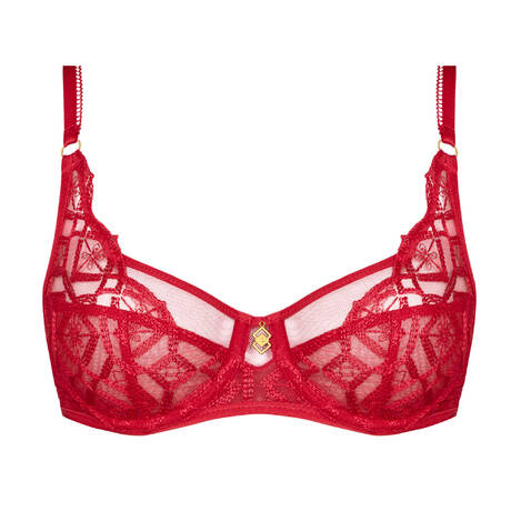 AUBADE Full-cup bra Sense of Illusion Red Berry