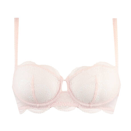 SIMONE PÉRÈLE Demi-cup bra lace Karma Poudre Pétale