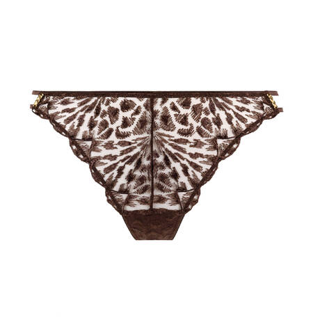 AUBADE Thong Crazy in Love Satin Brown