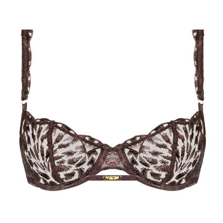 AUBADE Demi-cup bra Crazy in Love Satin Brown