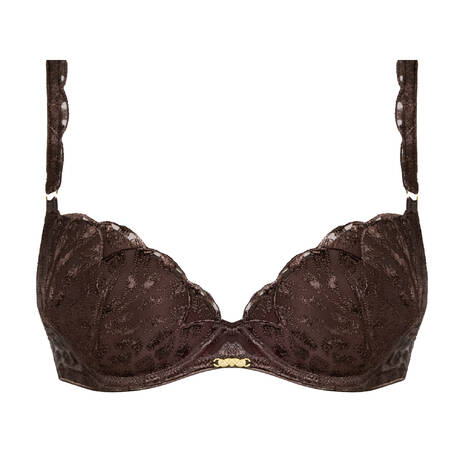 AUBADE Push-up bra Crazy in Love Satin Brown