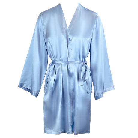 Déshabillé en soie Marjolaine Soie Unie