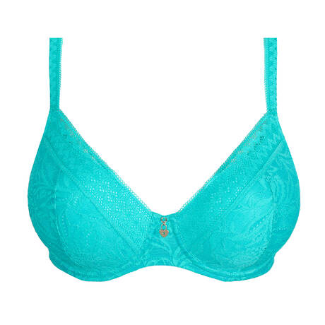 PRIMADONNA TWIST Padded bra full-cup bra padding lace Palermo Sunny Teal
