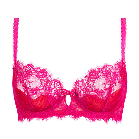 DITA VON TEESE Soutien-gorge corbeille en dentelle Zsa Zsa Magenta