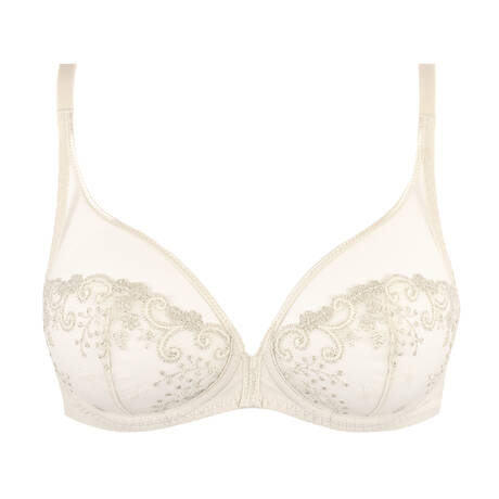 SIMONE PÉRÈLE Soutien-gorge emboitant décolleté plongeant Délice Beige topaze