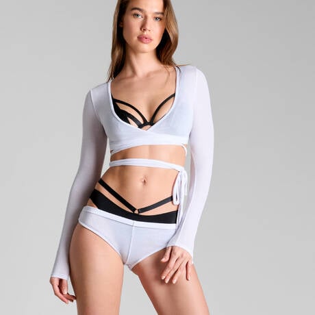 Ensemble 4 pièces MAISON CLOSE La Femme Amazone Blanc