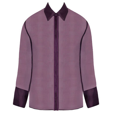 LISE CHARMEL Silk Blouse Variations Désir Purple Désir