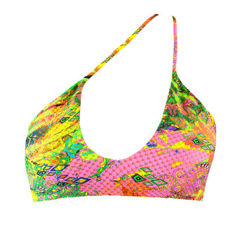 LULI FAMA Reversible bralette bikini top Vice City Multicolored