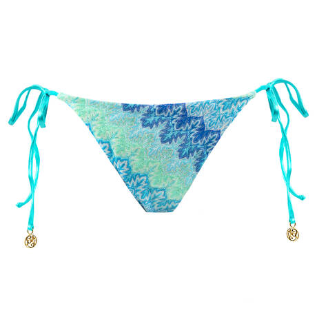 LULI FAMA Tie side bikini bottom Seven Seas Multi Blue