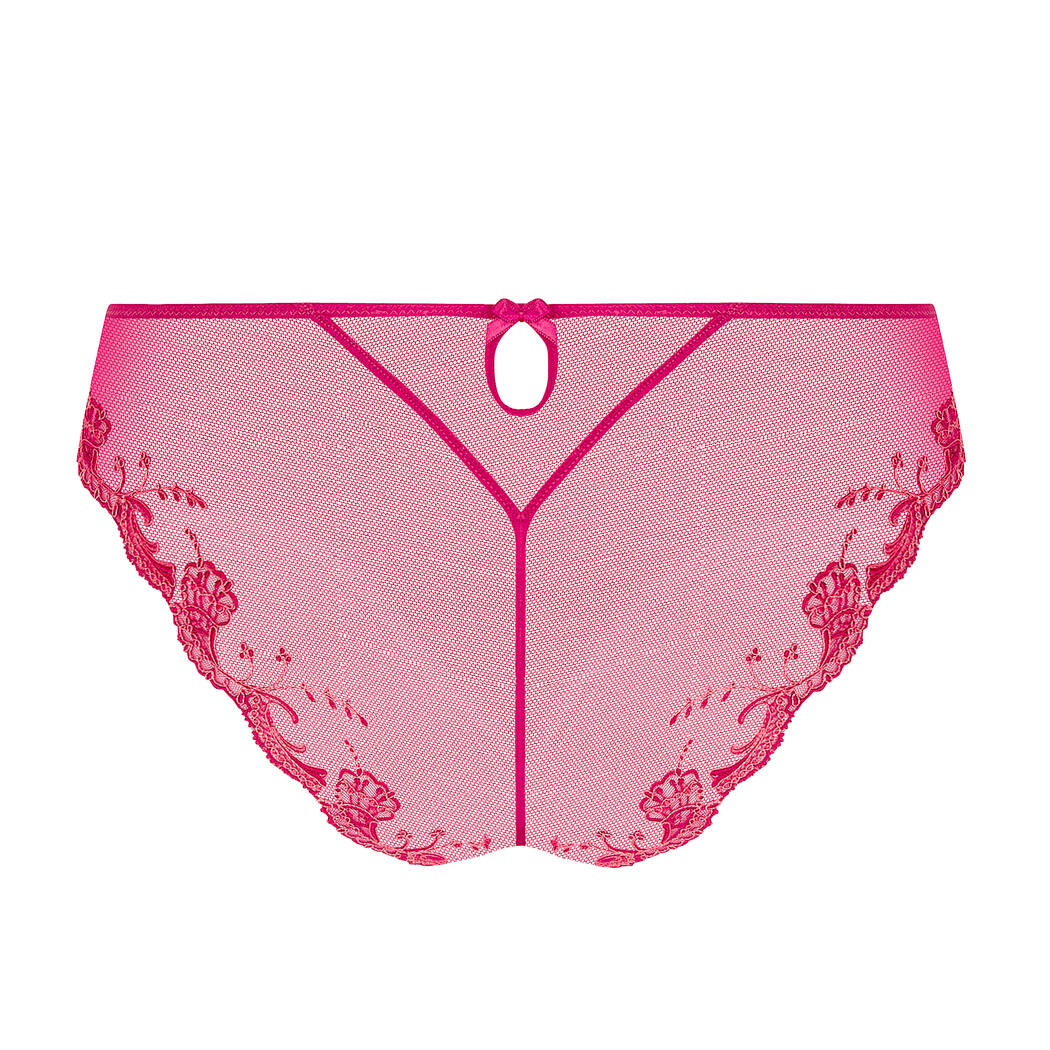 Slip Séduction Lise Charmel En Soie Fuchsia - Taille FR 36/XS, Neuf Avec étiquettes