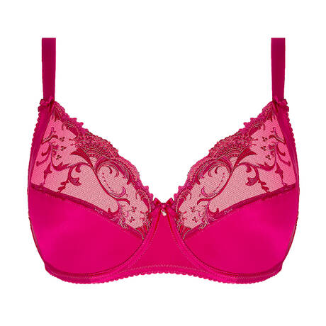 LISE CHARMEL Underwire bra for well-being silk Splendeur Soie Splendeur Carmin