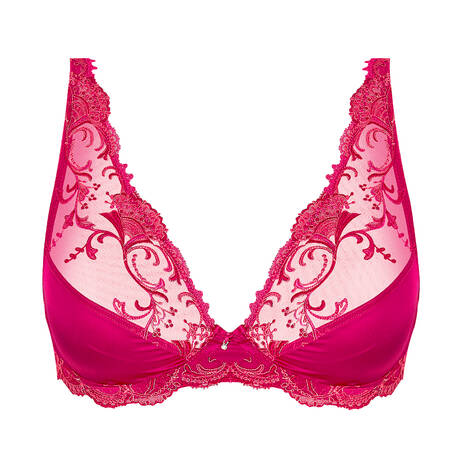 LISE CHARMEL Triangle bra silk Splendeur Soie Splendeur Carmin