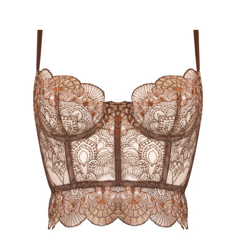 I.D. SARRIERI Soutien-gorge bustier Venetian Glass Mocha Mousse