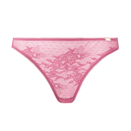 GOSSARD Thong lace Glossies Lace Pink