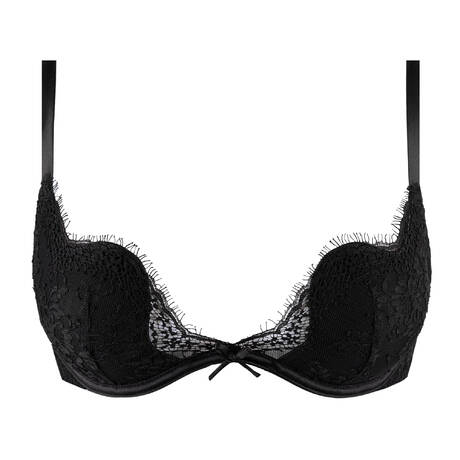FLEUR DU MAL Soutien-gorge push-up en dentelle Frankie Lace Noir