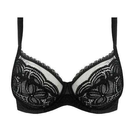 MAISON LEJABY Lace Full-cup bra Envie Black