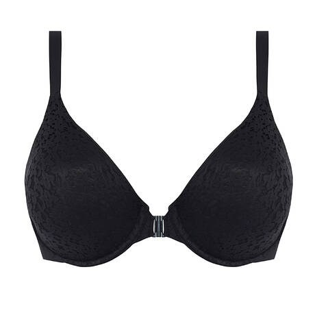 CHANTELLE T-shirt bra with front opening Easy Feel Norah Black