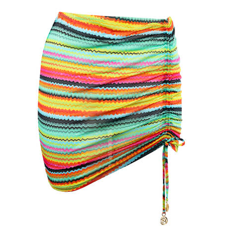 LULI FAMA Beach skirt Hola Verano Multicolor