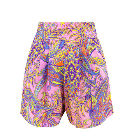 LULI FAMA Short de plage Pinking About You Multicolore