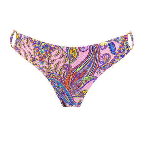 LULI FAMA Tanga bikini bottom Pinking About You Multicolored