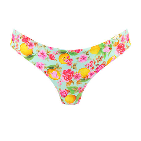 LULI FAMA Reversible brazilian bikini bottom Limoncello Multicolored